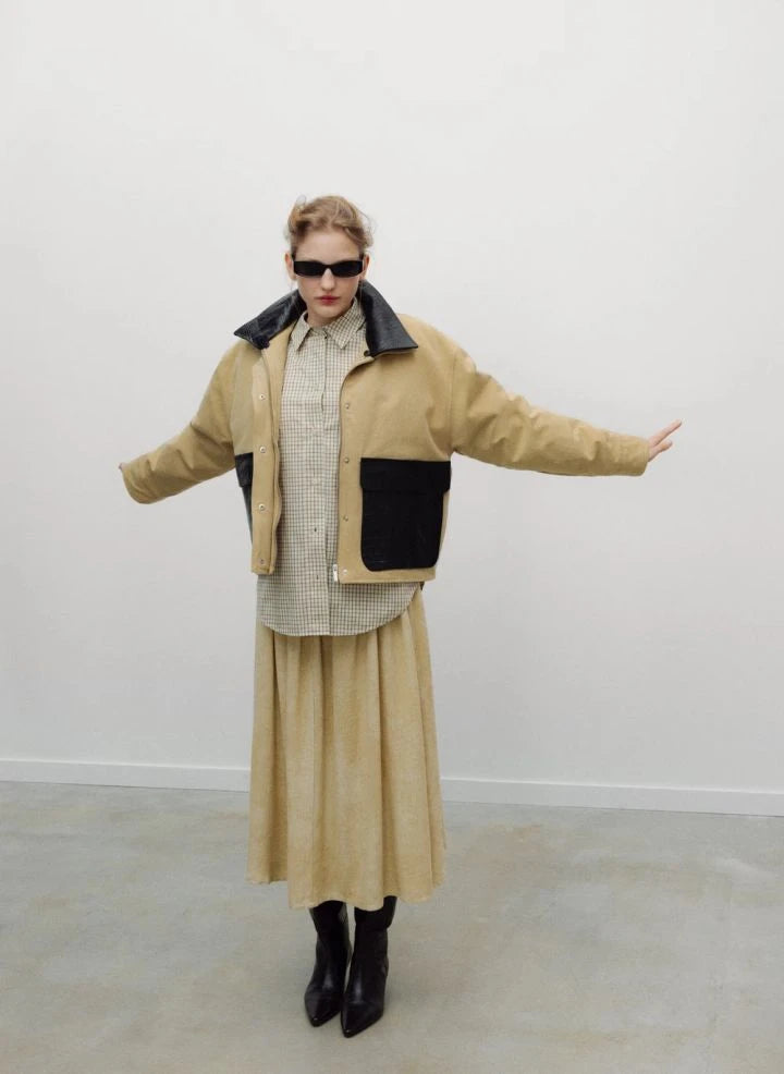 the new society - Flint Jacke aus Bio-Baumwolle | Beige
