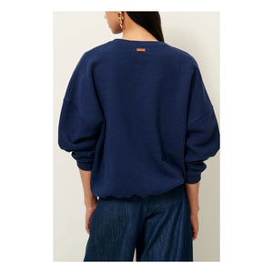Sessùn - Chebbi Baumwoll-Sweatshirt | Marineblau