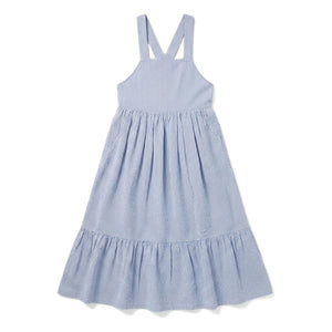 Smallable Kid - Pia Gestreiftes Latzkleid | Königsblau