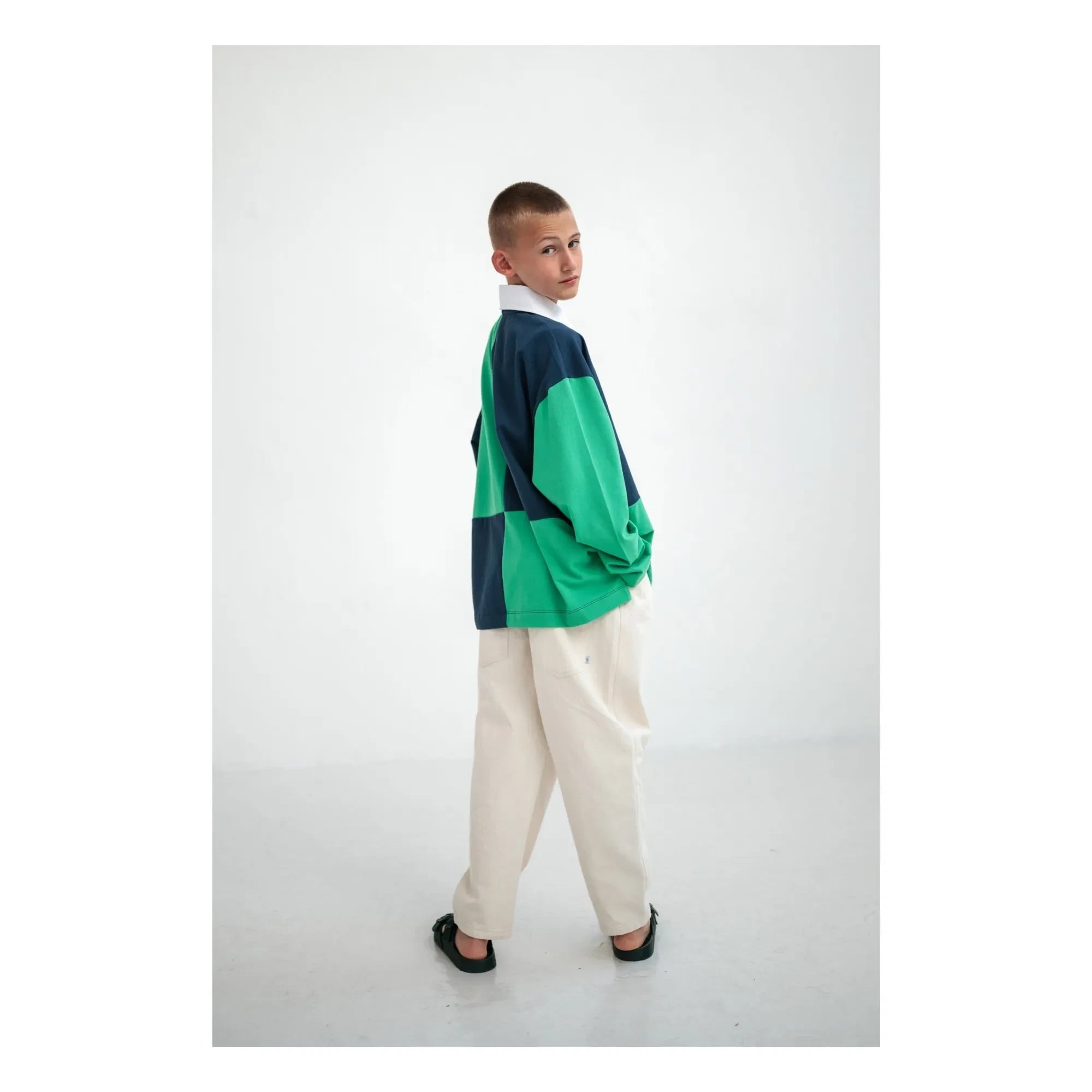 Repose AMS - Jean Barrrel Bio-Baumwolle | Ecru