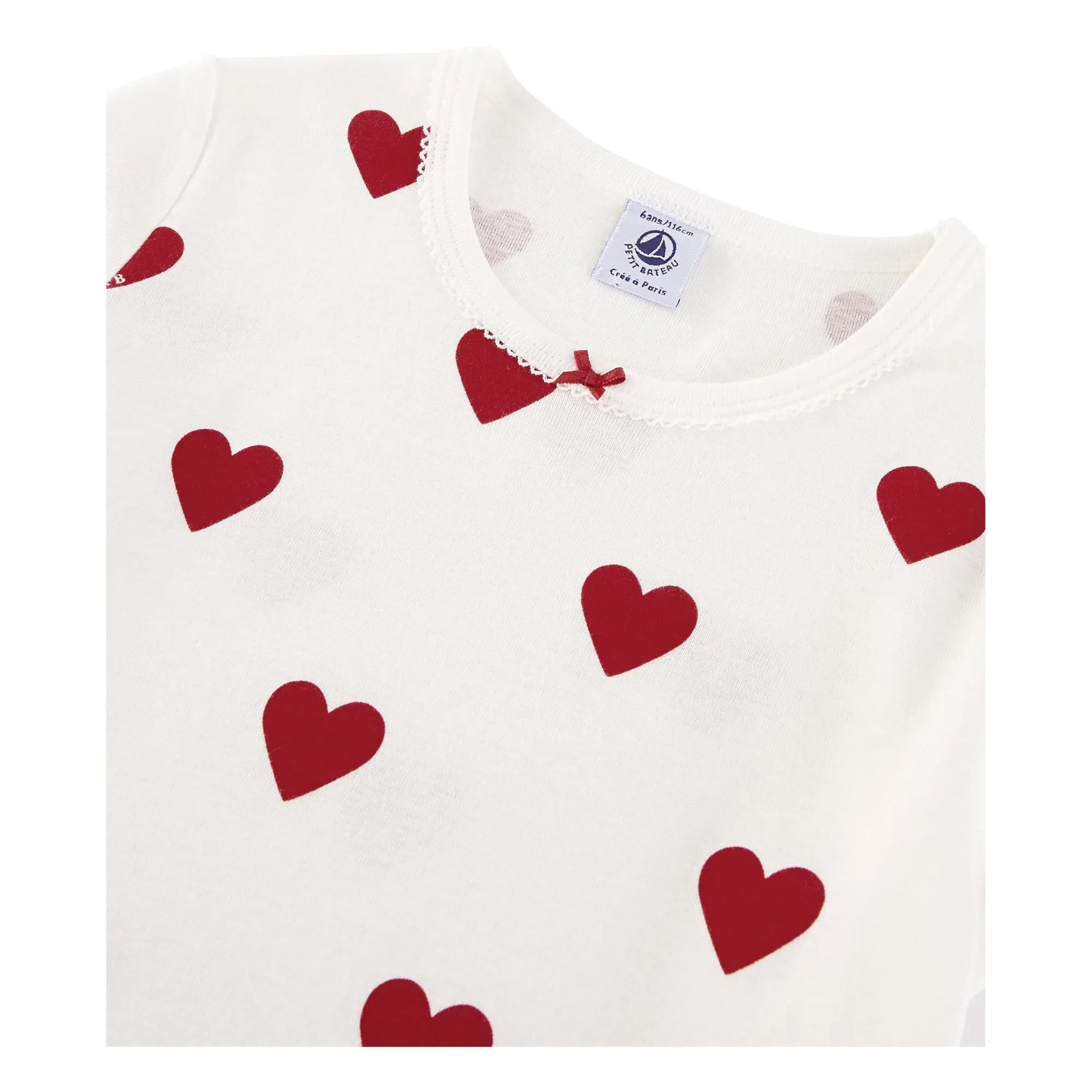 Petit Bateau - Marama Nachthemd aus Bio-Baumwolle | Weiß