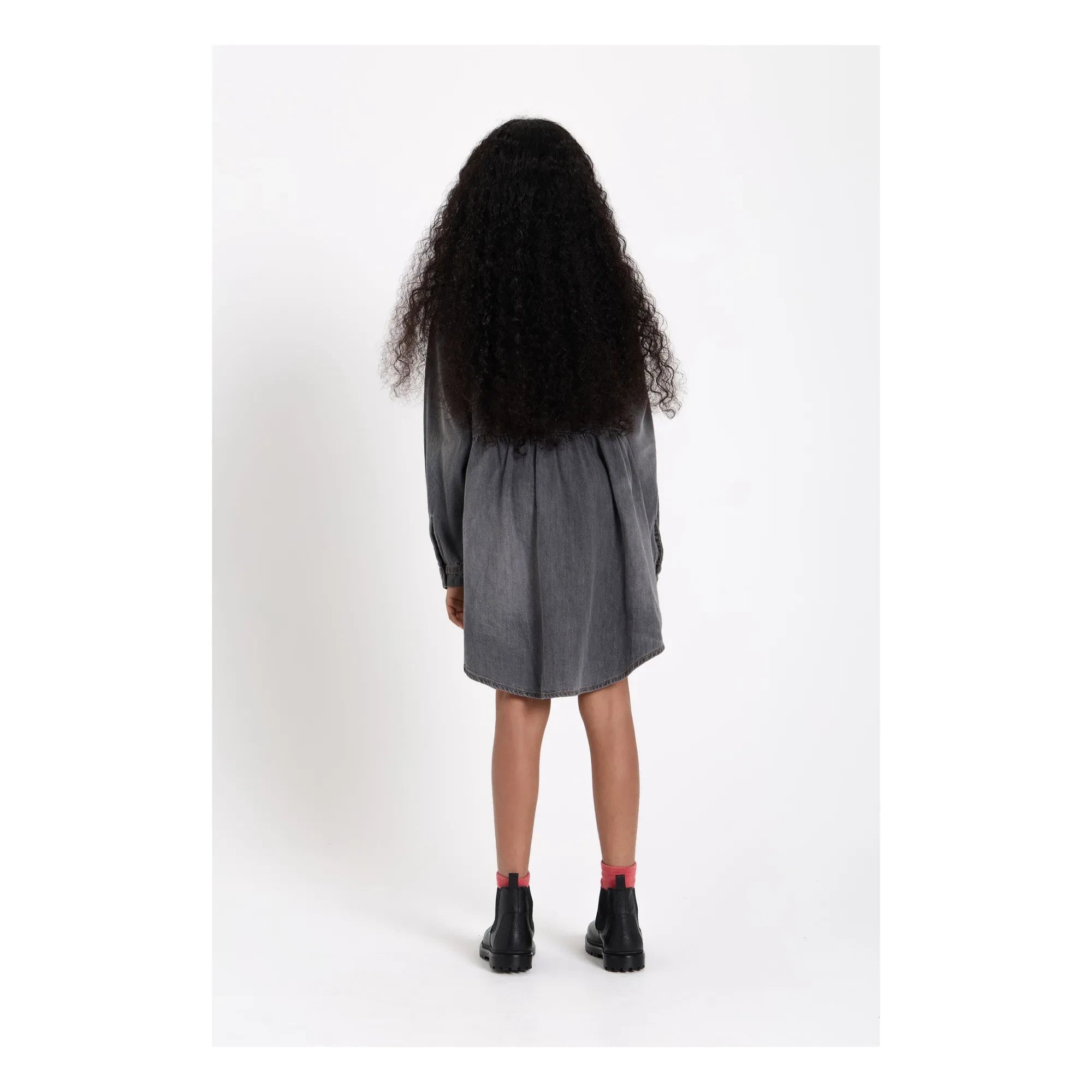 Finger in the nose - Darlin Denim Kleid | Denim grau