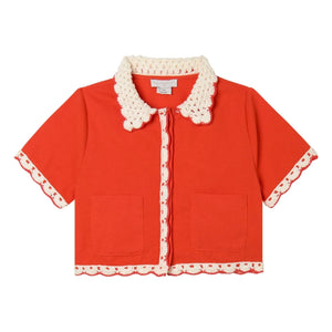 Stella McCartney Kids - Besticktes Hemd | Rot