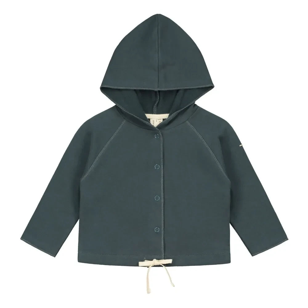 Gray Label - Kapuzenpullover aus Bio-Baumwolle | Graublau