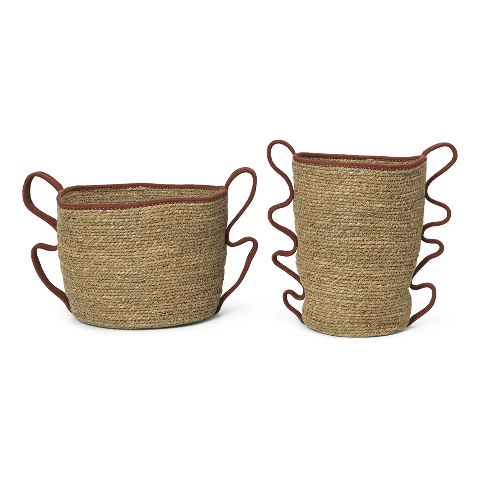 Ferm Living - Verso Körbe - 2er-Set | Ziegelrot