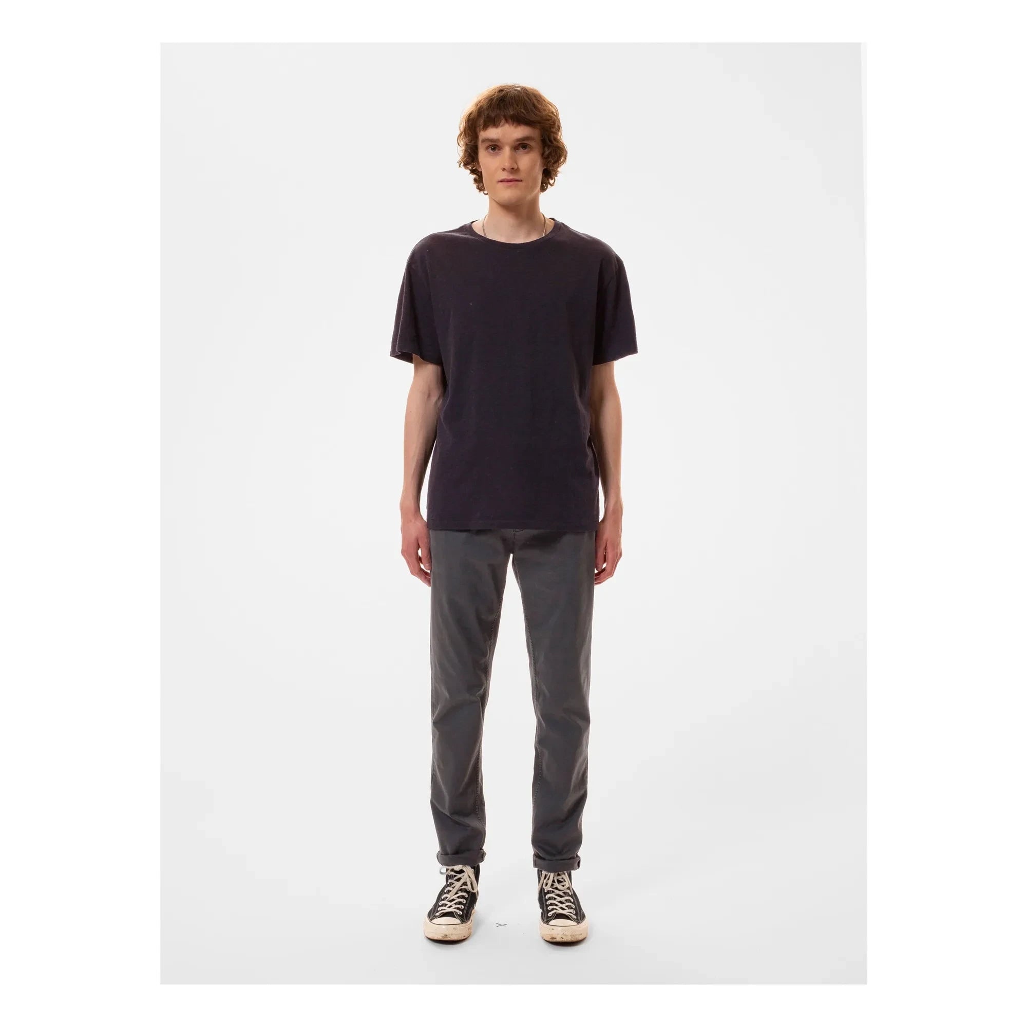 Nudie Jeans – T-Shirt Roffe | Schwarz