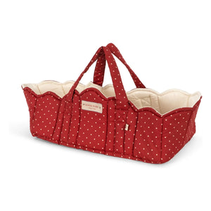 Konges Sløjd - Çilek Bebek için Taşıma Sepeti | Kırmızı