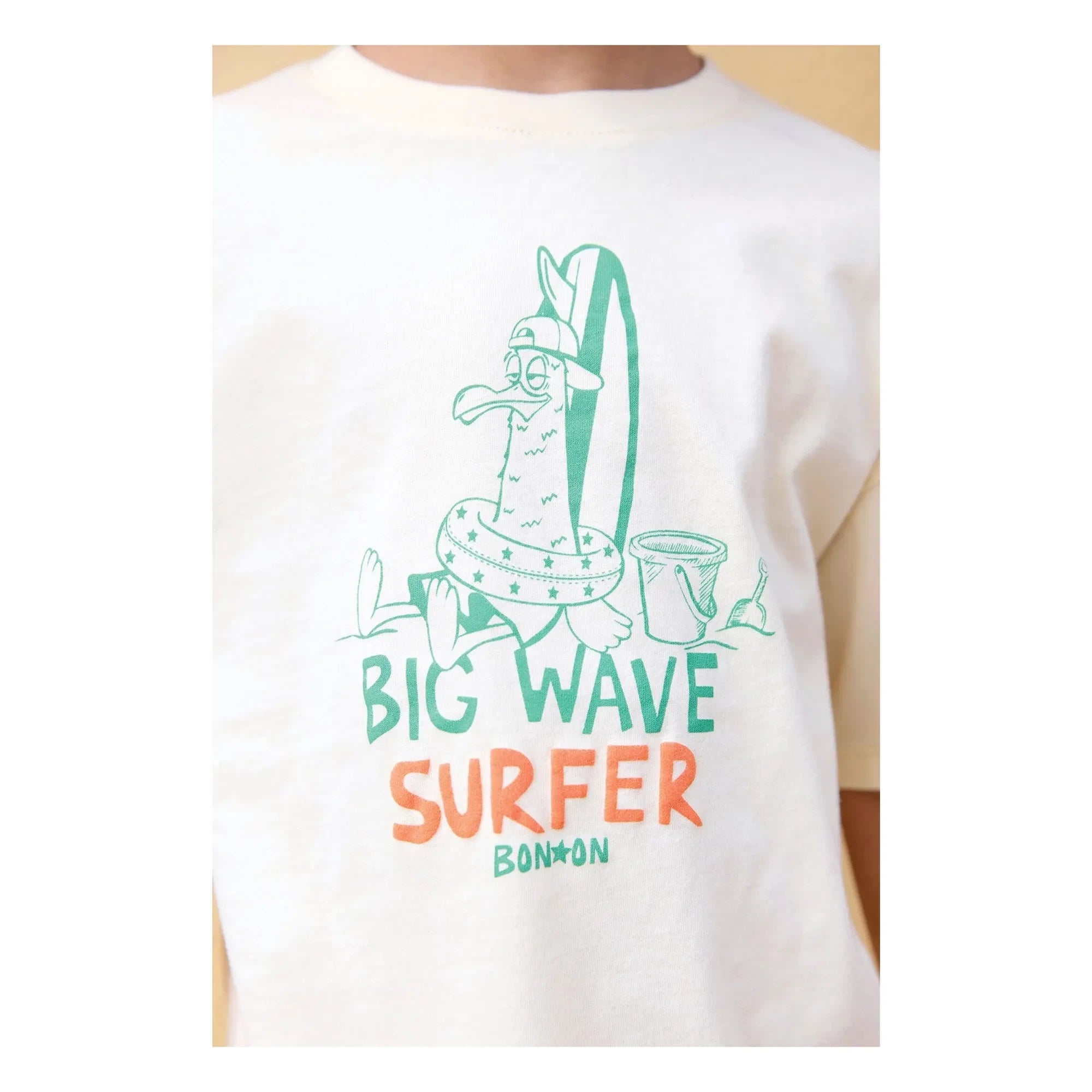 Bonton - Livo Big Wave T-Shirt | Vanille