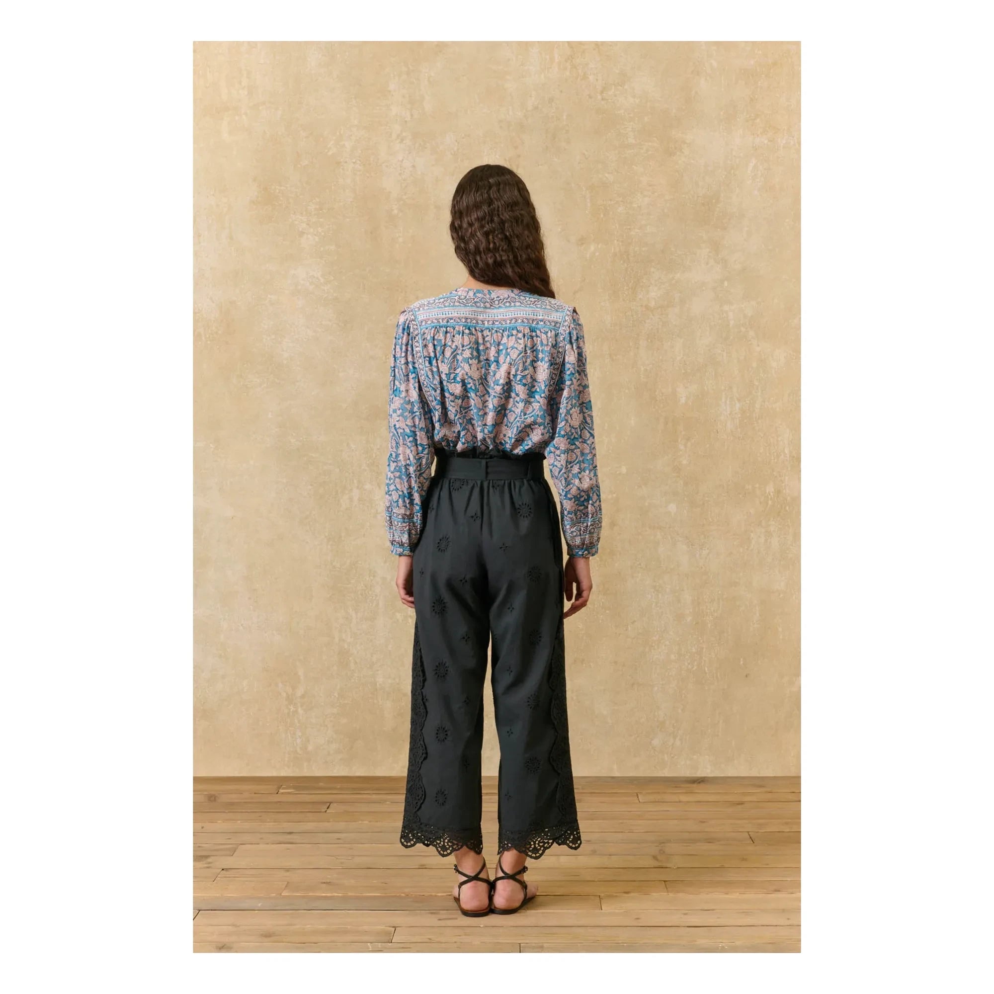 Louise Misha - Jane Bio-Baumwollbluse | Blau