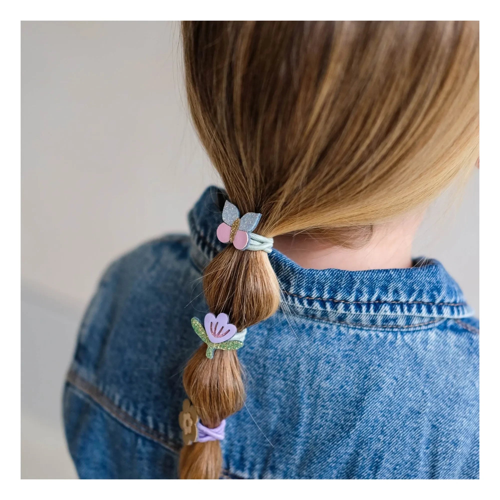 Mimi & Lula - 8-teiliges Blumen-Haarspangen-Set | Lila