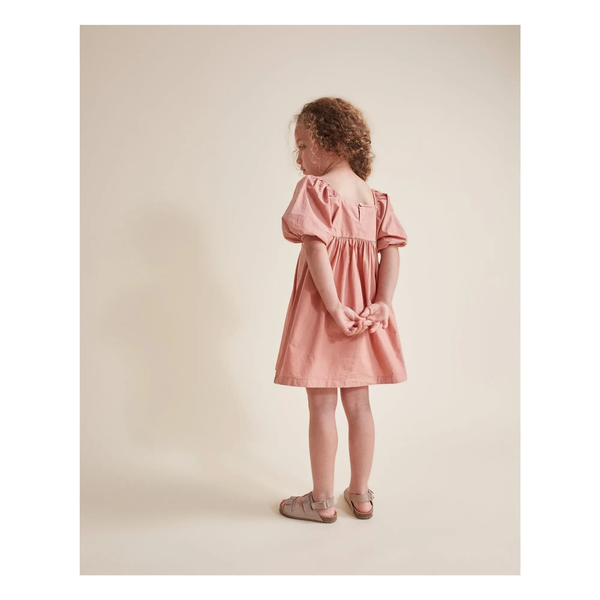 Búho - Kleid aus Bio-Baumwollpopeline | Dusty Pink