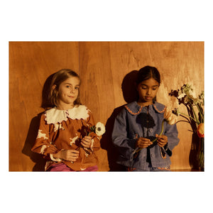Hello Simone - Duchesse Samt Jacke | Blau