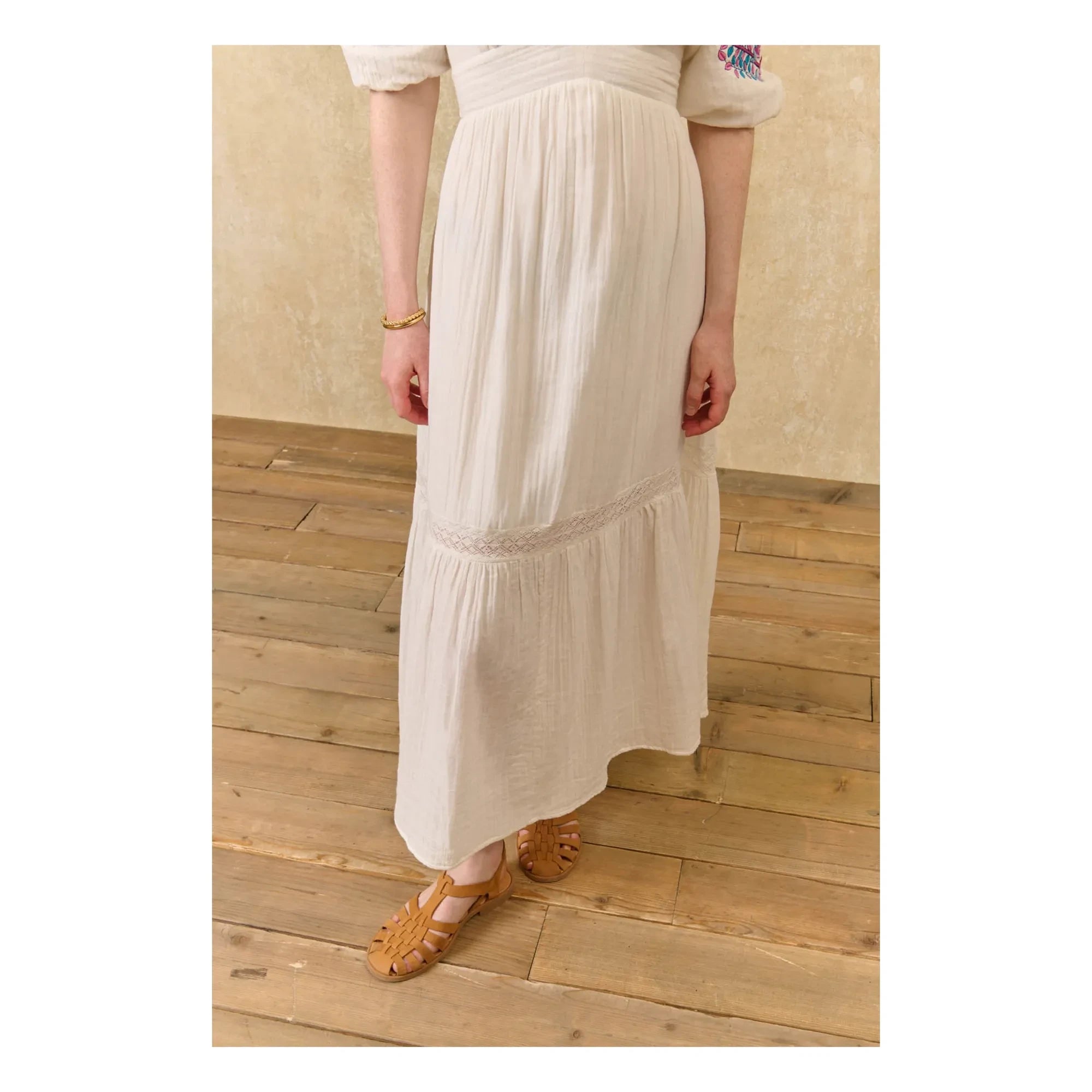 Louise Misha - Aurelia Kleid aus Bio-Baumwolle | Weiß
