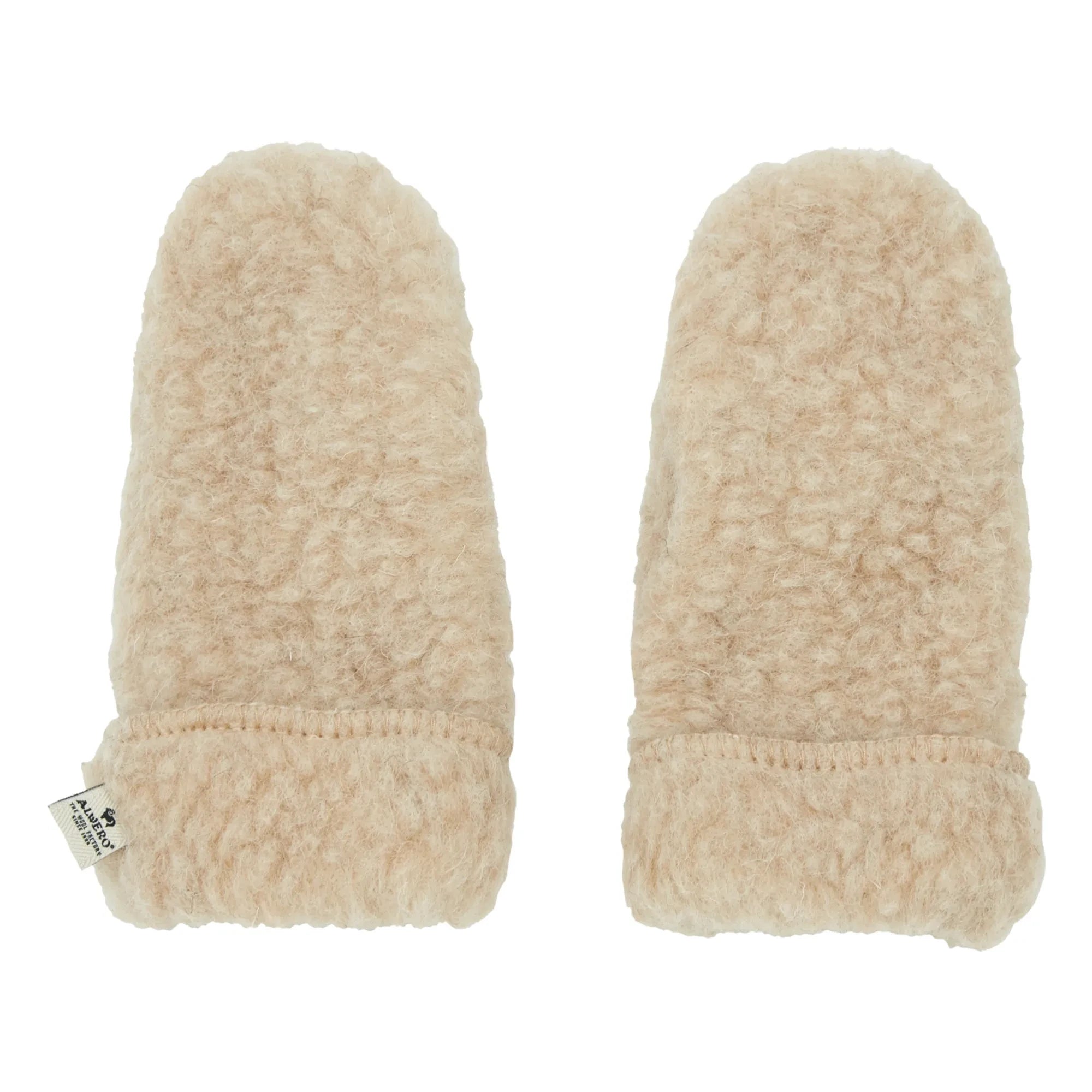 Alwero - Shearling-Handschuhe | Beige