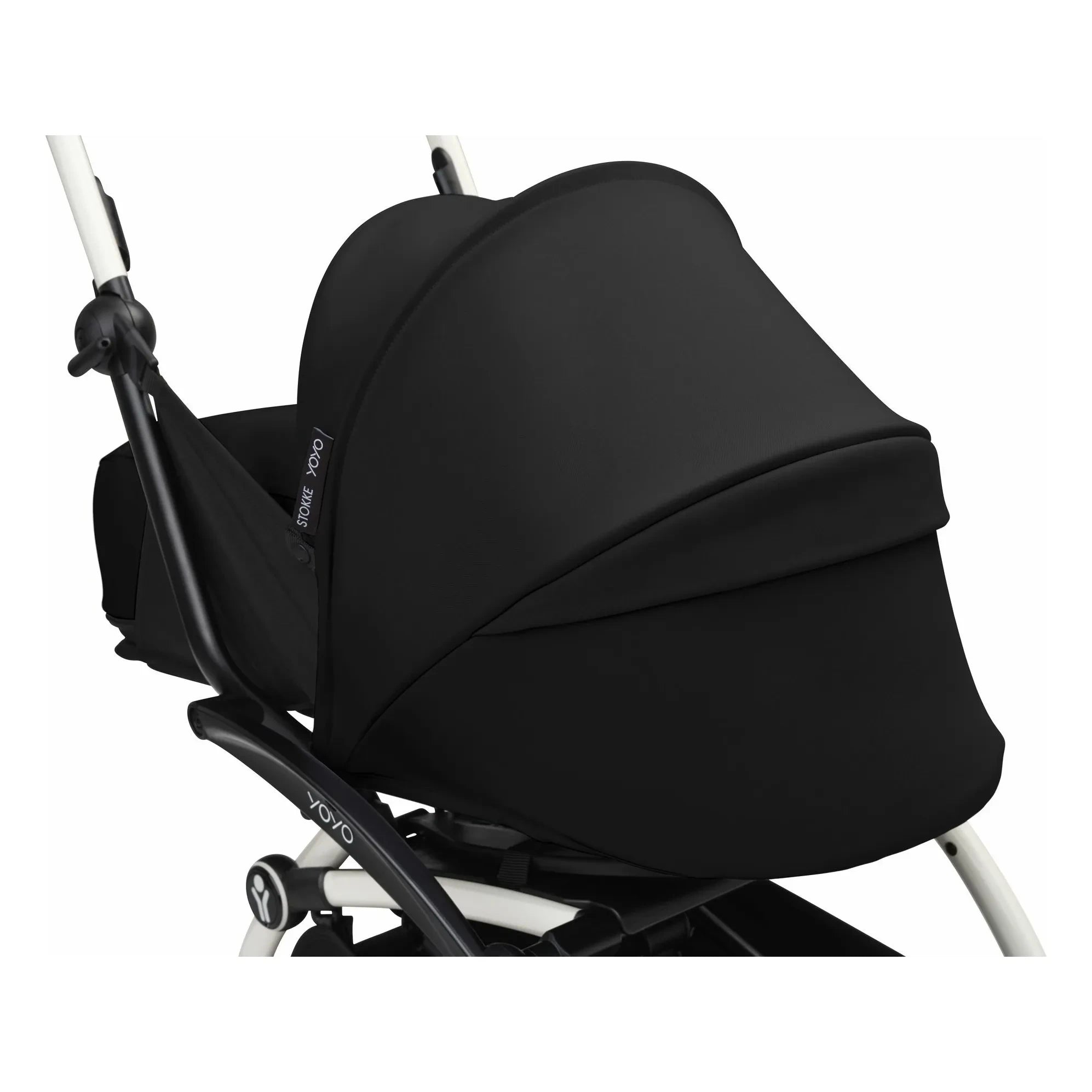 Stokke® - YOYO³ 0+ Neugeborenenwagen Weißer Rahmen | Schwarz