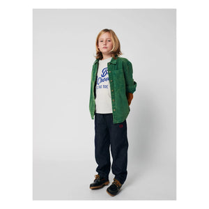 Bobo Choses – Farbblock-T-Shirt Bobo Choses Bio-Baumwolle | Melange-Grau