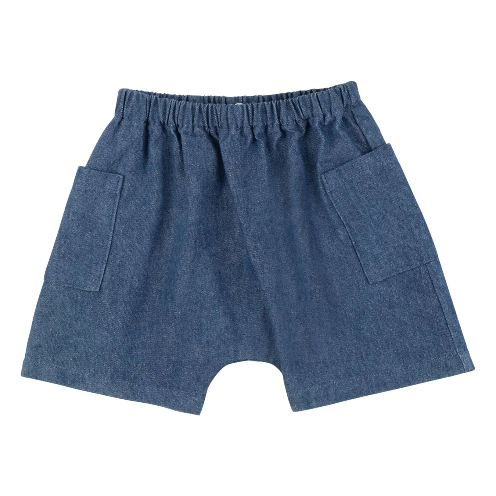 Babe & Tess - Vittorio Denim Cargo Shorts | Blau
