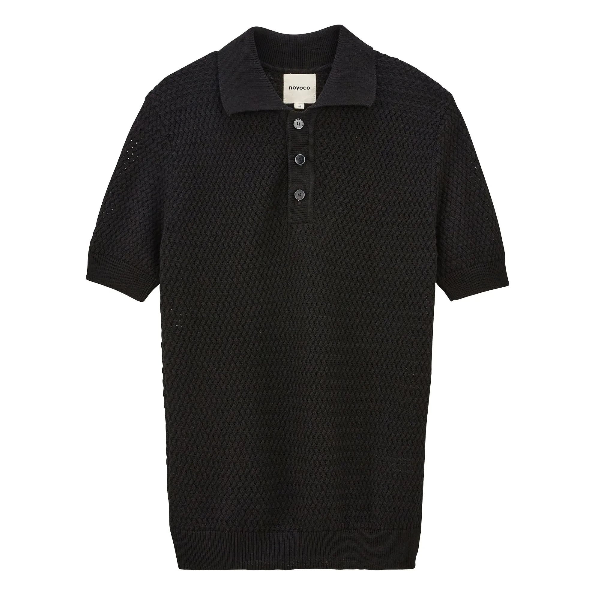 Noyoco - Haring Bio-Baumwoll Polo T-Shirt | Schwarz
