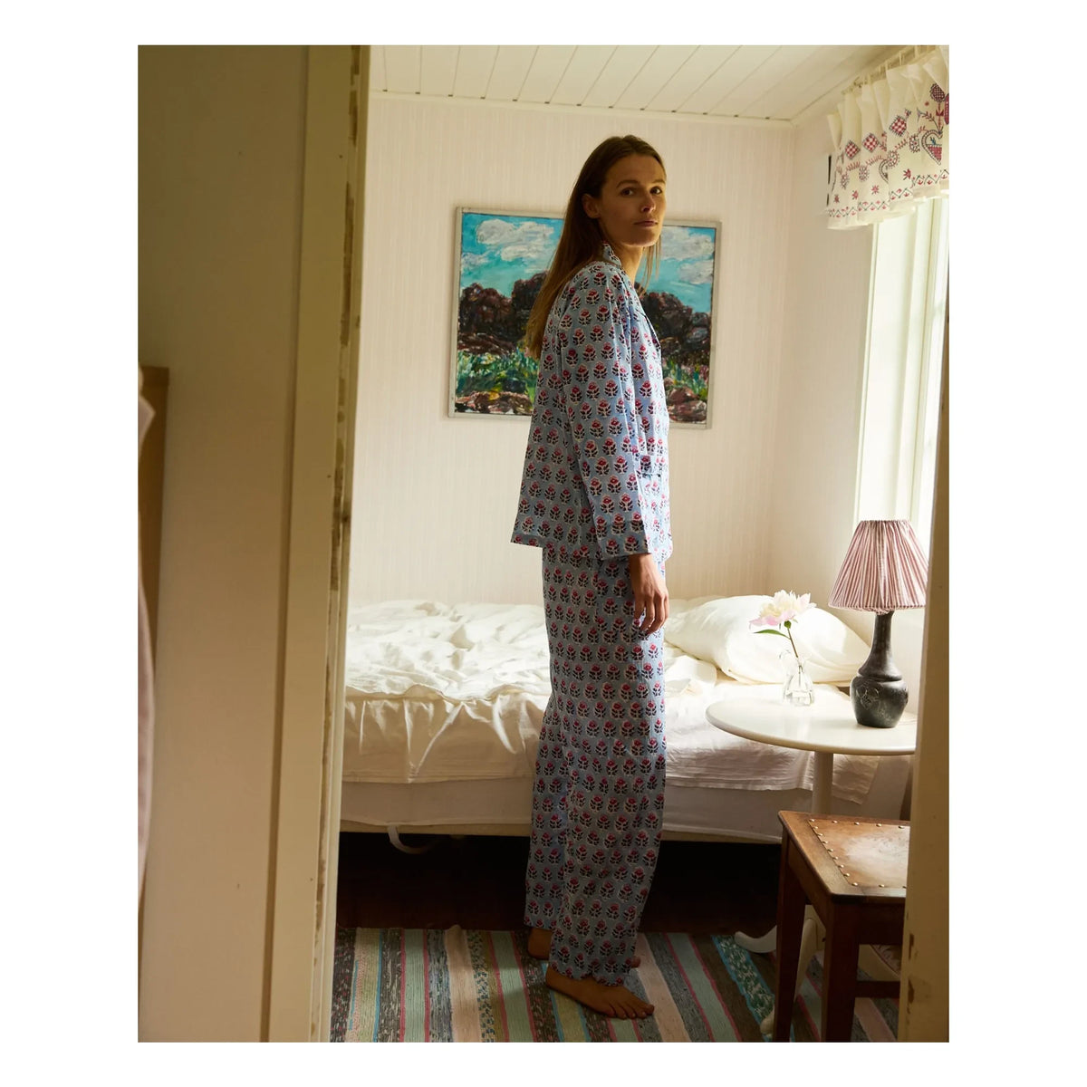SISSEL EDELBO - Pyjama aus Bio-Baumwolle | Blau