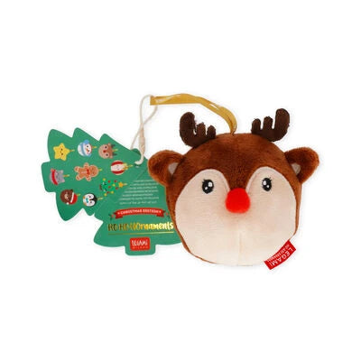Legami - Rentier Plüschspielzeug Weihnachtsbaumdekoration - Oh-Oh-Ohrnaments