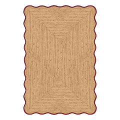 Layered - Muschel Jute-Teppich | Matt Schwarz