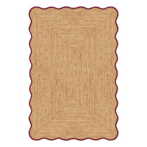 Layered - Muschel Jute-Teppich | Matt Schwarz