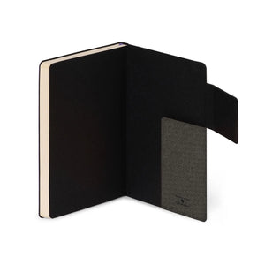 Legami - Çizgili Monokrom Yumuşak Kapaklı Defter - Derin Grafit - Not Defterim