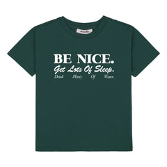 Sporty & Rich - Be Nice T-Shirt Recycelte Baumwolle | Dunkelgrün