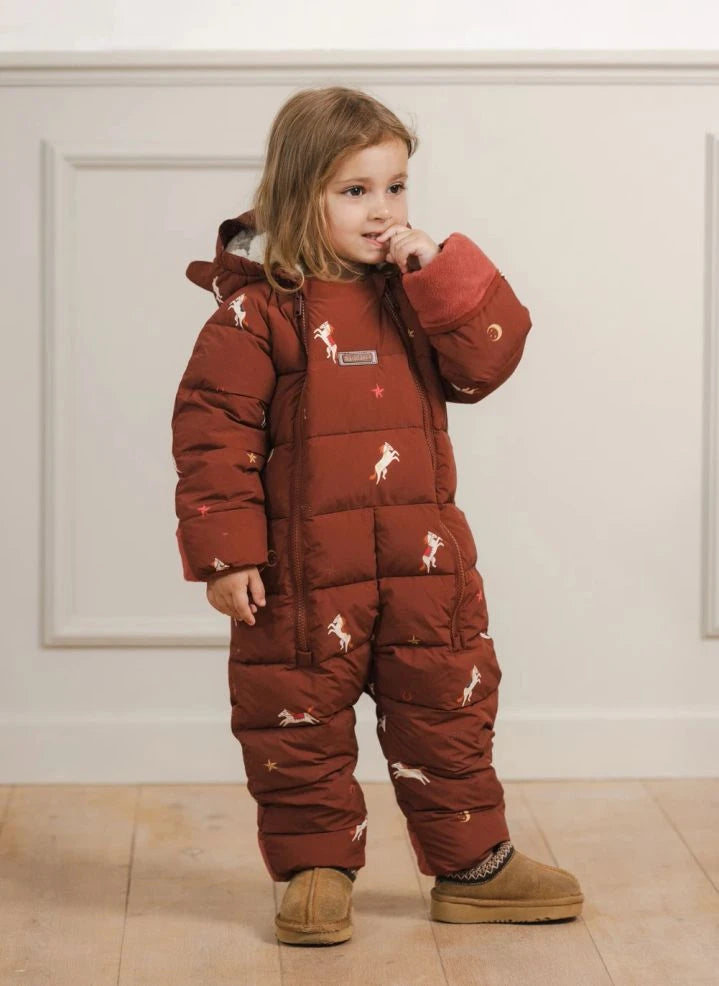 Töastie - Aus recycelten Fasern hergestellte wasserdichte Reitjacke | Terracotta