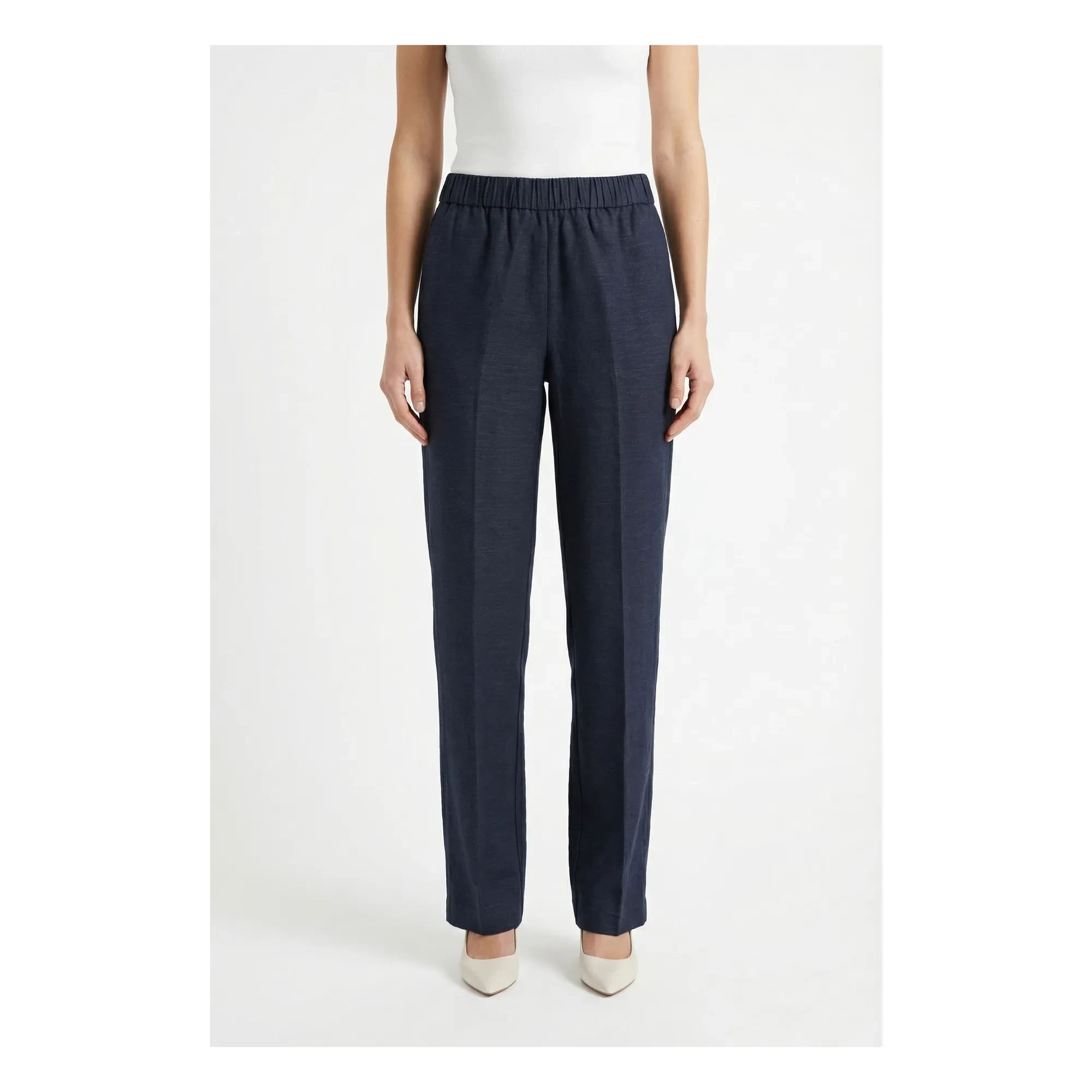 Pomandère – Hose aus Baumwoll-Gabardine | Nachtblau