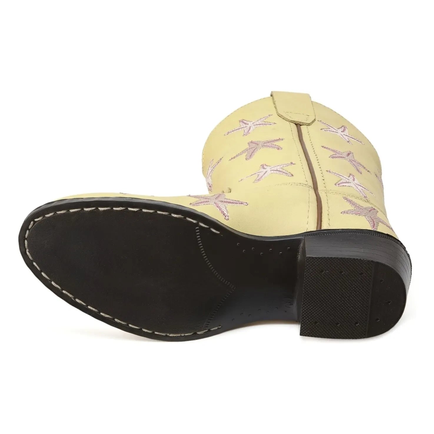 Bootstock - Cowboystiefel Starfish Leder | Blassgelb