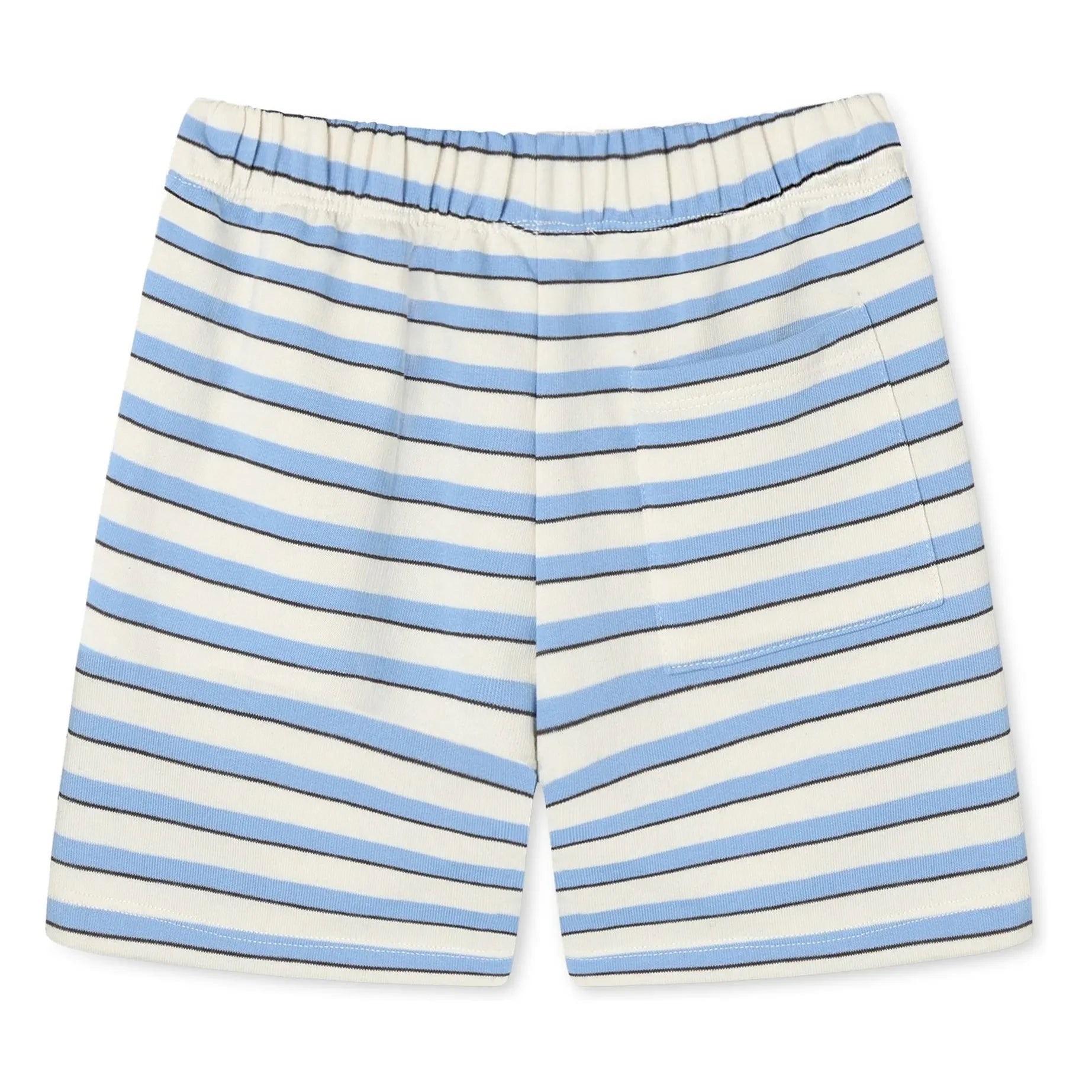 Fliink - Alvin Gestreifte Bio-Baumwoll-Shorts | Hellblau