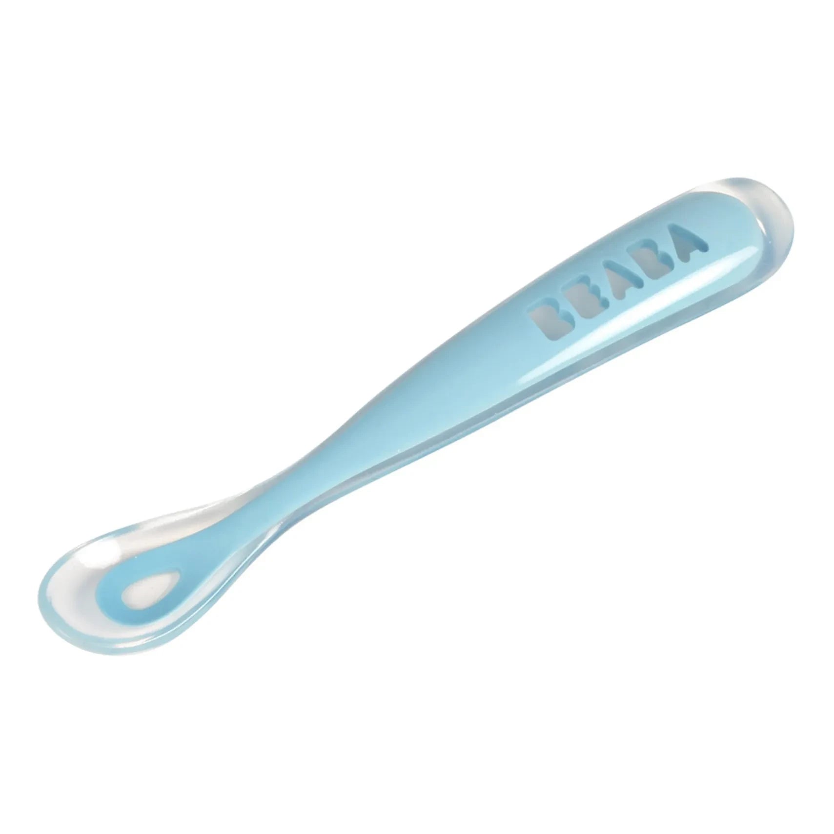 Béaba – Baby-Löffel aus weichem Silikon | Hellblau