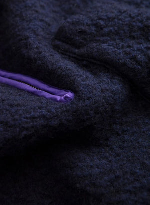 Edmmond Studios - Außergewöhnlicher Halbzip-Pullover | Dunkelblau