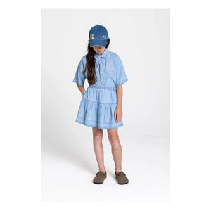 Hundred Pieces - Saskia Jeanshemd | Blau