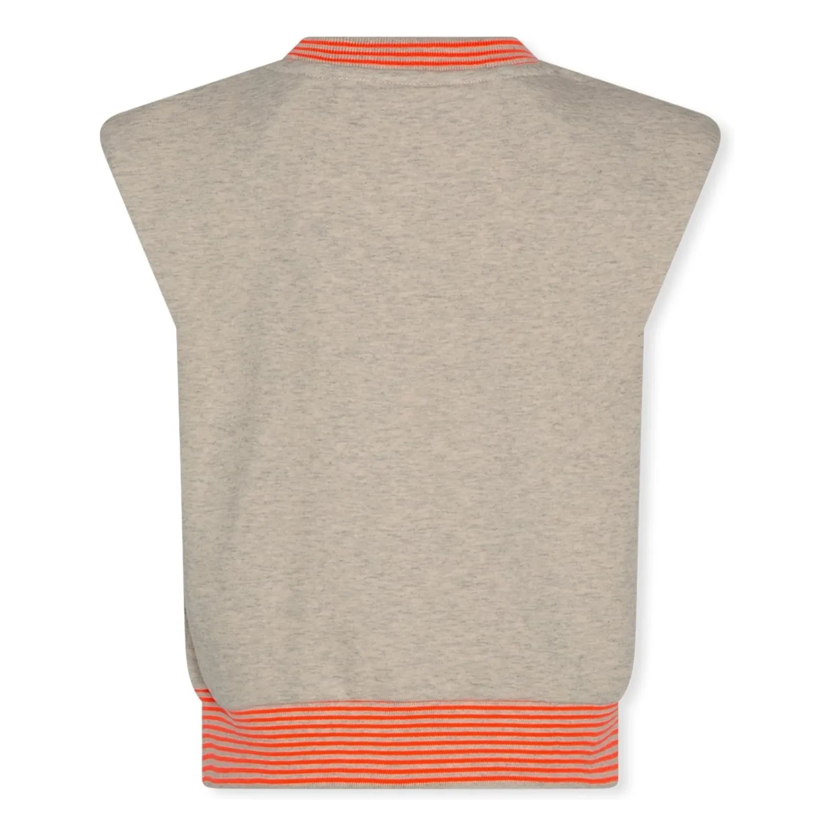 AO76 – Zweifarbiges Oberteil aus recycelter Baumwolle | Heather Grey