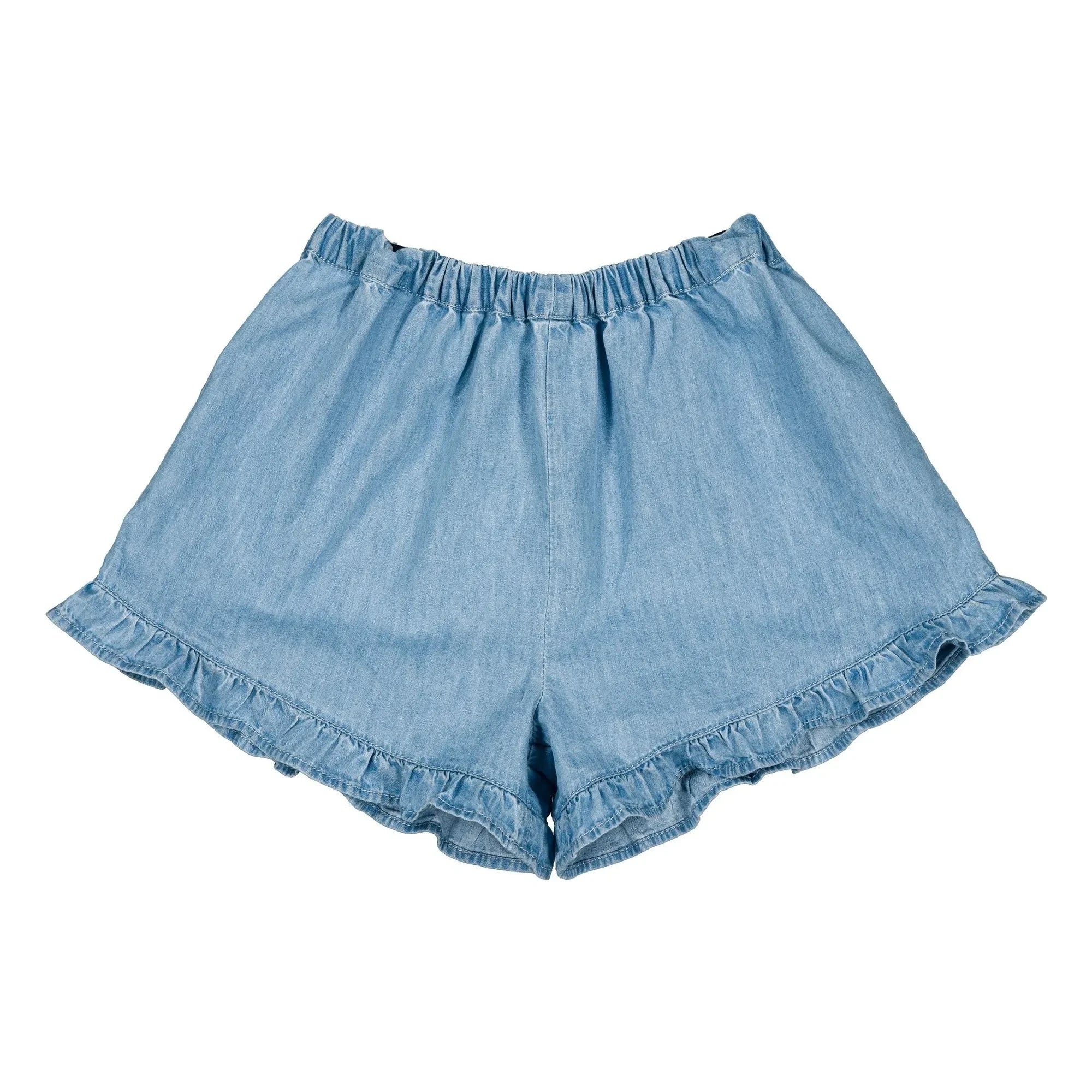Louis Louise - Joséphine Chambray Rüschen-Shorts | Hellblau