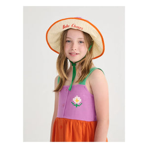 Bobo Choses - Farbblock Kleid aus Bio-Baumwolle | Orange