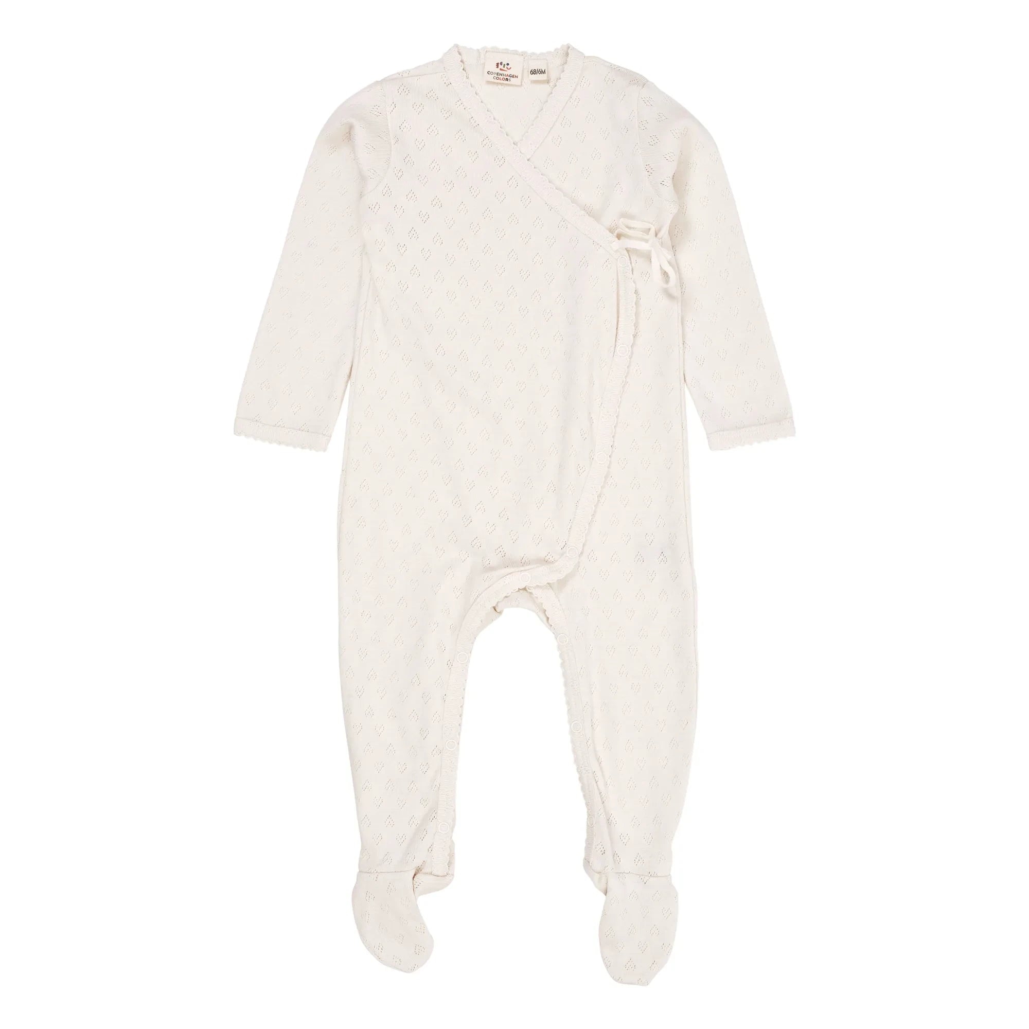 Copenhagen Colors - Pyjama aus Bio-Baumwolle Pointelle | Creme