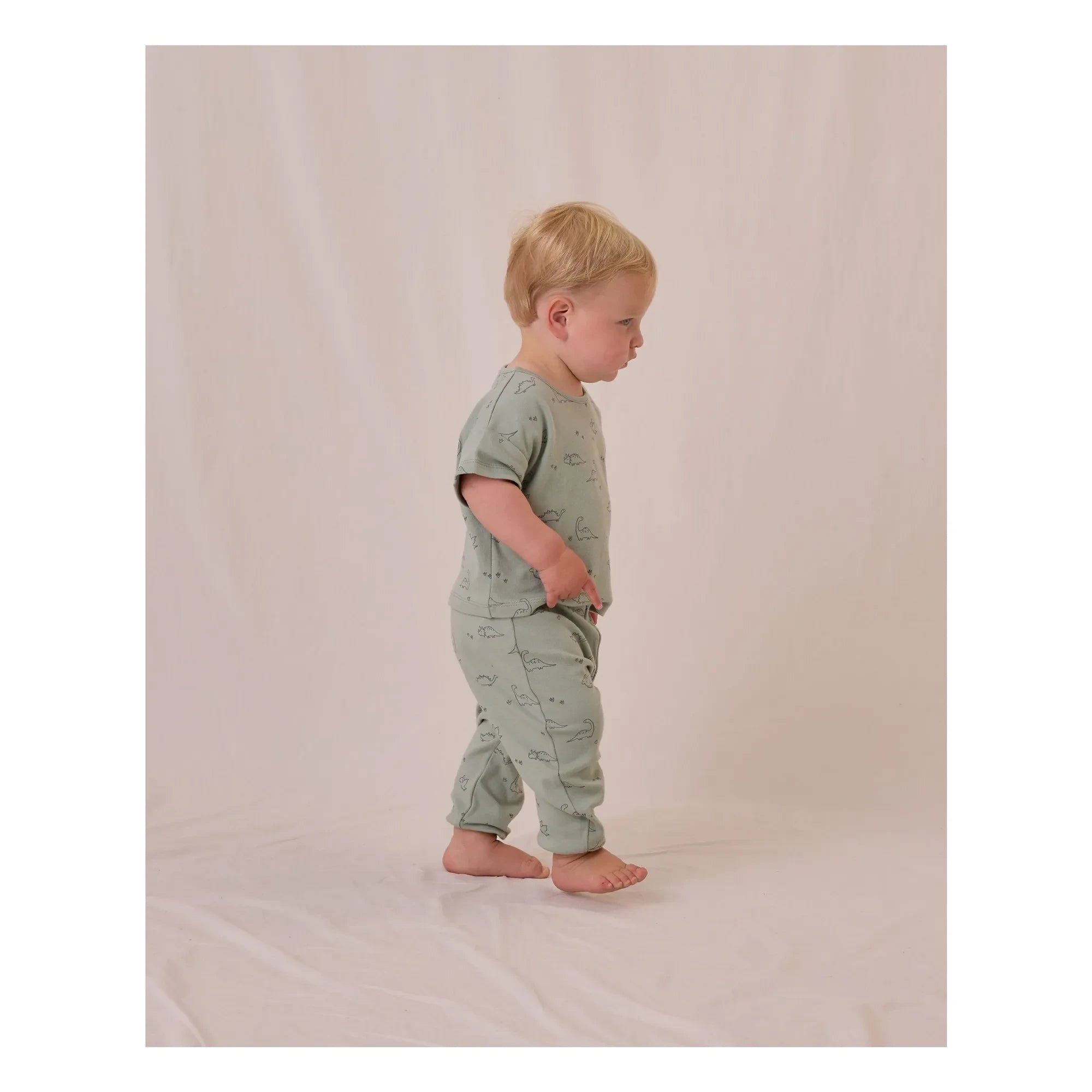 Quincy Mae – T-Shirt- und Hosen-Set | Pistaziengrün