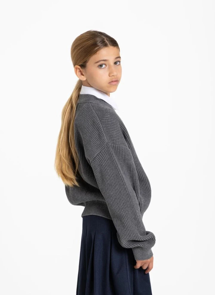 Smallable Kid - Abbey Organische Baumwolljacke | Grau melange