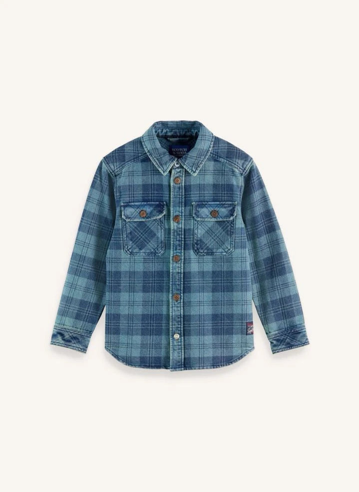 Scotch & Soda - Carreaux Jean Overshirt | Mavi