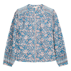 Louise Misha - Jane Bio-Baumwollbluse | Blau