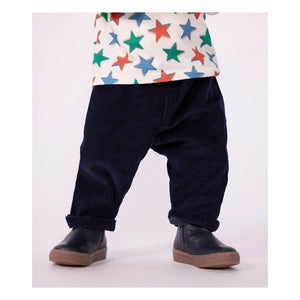 Petit Bateau - Organik pamuklu polar pantolon | Gece mavisi