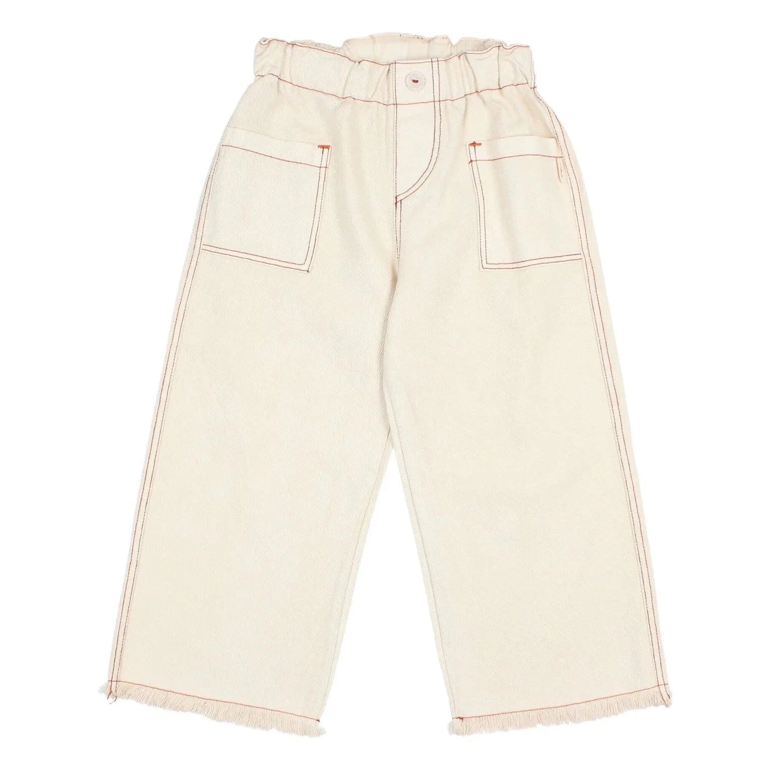 Búho - Lyocell Hose mit schmal zulaufendem Bein | Gebrochenes Weiß
