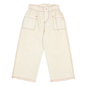 Búho - Lyocell Hose mit schmal zulaufendem Bein | Gebrochenes Weiß