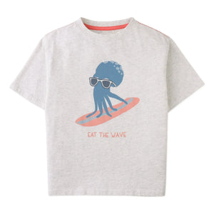 Gingersnaps - Oruo Octopus T-Shirt | Heather Grey