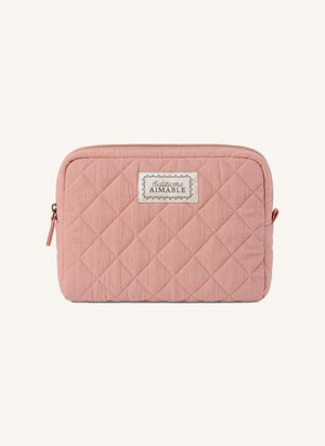 Editions Aimable - Kosmetiktasche Toscana | Puderrosa Gazetuch