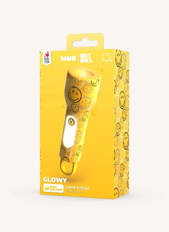 MOB - Glowy Taschenlampe - MOB x Smiley World | Gelb