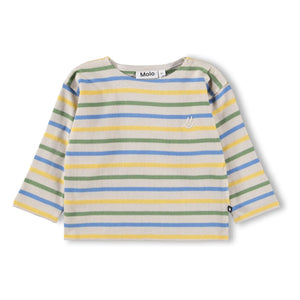 Molo - Edarko Gestreiftes Bio-Baumwoll T-Shirt | Ecru